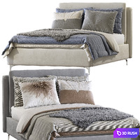 Bed Frick Basso / Twils 3 3D Model Vray, Corona