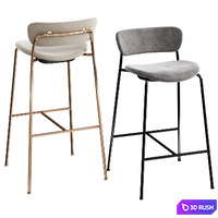 &amp; Tradition Pavilion Bar &amp; Counter chairs 3D Model Vray