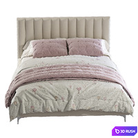 Colette Platform Bed 3D Model Vray, Corona
