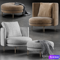 Minotti Torii 3D Model Vray, Corona