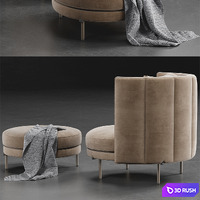Minotti Torii 3D Model Vray, Corona
