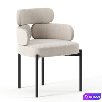 SYLVIE chair by Meridiani 3D Model Corona