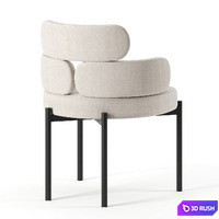 SYLVIE chair by Meridiani 3D Model Corona