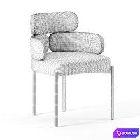 SYLVIE chair by Meridiani 3D Model Corona