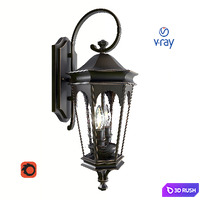 Inman Park, an outdoor wall lamp from CAPITAL, USA. 3D Model Vray, Corona