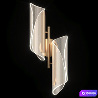 Wall lamp LICAN Nordic Gold 3D Model Corona