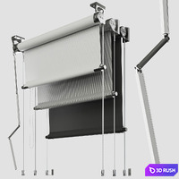 Roller Shades 3D Model Vray, Corona