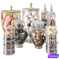 Set of sweets for cafes, restaurants or home cooking 3D Model Corona