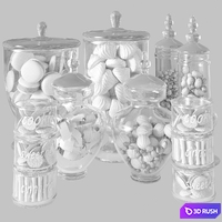 Set of sweets for cafes, restaurants or home cooking 3D Model Corona
