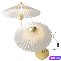 H&amp;M Home Table lamp with pleated shade 3D Model Vray, Corona