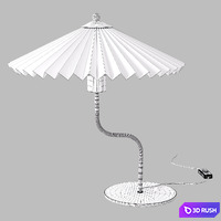 H&amp;M Home Table lamp with pleated shade 3D Model Vray, Corona