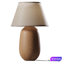 Percy Oak Table Lamp 3D Model Corona