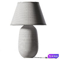 Percy Oak Table Lamp 3D Model Corona