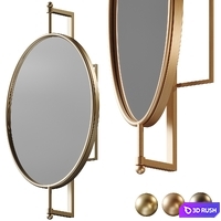 Oval Wall Mirror by Everly Quinn 3D Model Vray, Corona