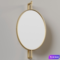 Oval Wall Mirror by Everly Quinn 3D Model Vray, Corona