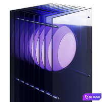 Bang Lop Small Rectangle Table Lamp 3D Model Vray, Corona