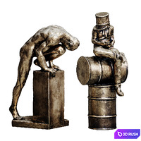 Sculpture 08 3D Model Vray, Corona