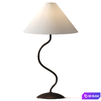 Zigzag Table Lamp - West Elm 3D Model Vray, Corona