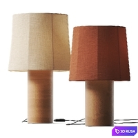 Claude Sonora Linen Table Lamp 3D Model Vray, Corona