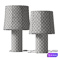 Claude Sonora Linen Table Lamp 3D Model Vray, Corona