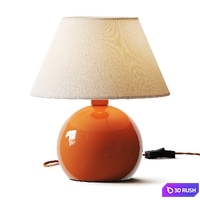 Zara Home Terracotta Colored Table Lamp 3D Model Vray, Corona