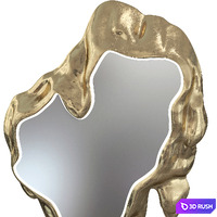 Crete luxury art design Melted Mirror Vertical 3D Model Vray, Corona