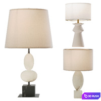 Table lamp set aren 01- Versa &amp; Dani &amp; Amagansett 3D Model Vray, Corona