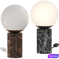 Nordlux - Lilly Marble Table 3D Model Vray, Corona