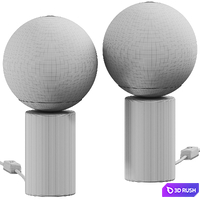 Nordlux - Lilly Marble Table 3D Model Vray, Corona