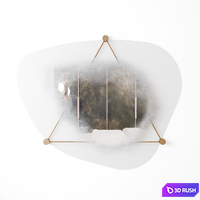 Arte Veneziana Goccia Mirror 3D Model Corona