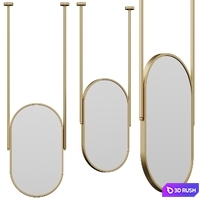 Ceiling Hanging Mirror by Gaommini 3D Model Vray, Corona