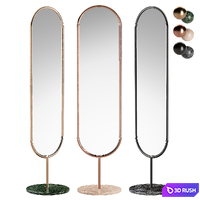 Marshmallow Floor Mirror 3D Model Corona