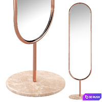 Marshmallow Floor Mirror 3D Model Corona