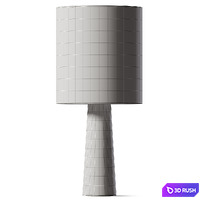 Ava Blush  Natural Table Lamp 3D Model Corona