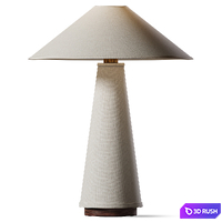 Linden Table Lamp Cream 3D Model Corona