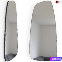 Edgar Extra illuminated shaped mirror 3D Model Vray, Corona