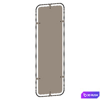 Nimbus Mirror Rectangular 3D Model Corona