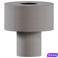 Biso Table Lamp By Gilles Caffier 3D Model Corona