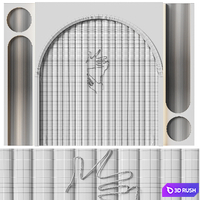 Wall panel 22 3D Model Corona