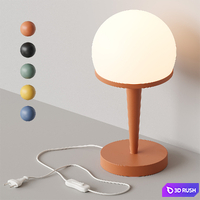 Sphere Table lamp 3D Model Vray, Corona