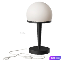 Sphere Table lamp 3D Model Vray, Corona