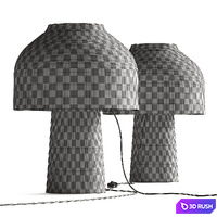 Karman Lilly Table Lamp 3D Model Vray, Corona