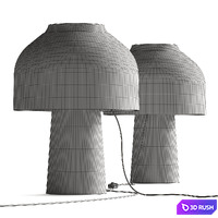 Karman Lilly Table Lamp 3D Model Vray, Corona