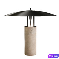 Luna lamp table light 3D Model Vray, Corona