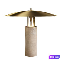 Luna lamp table light 3D Model Vray, Corona