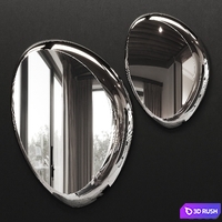 Cattelan Italia Ascot Magnum Mirror 3D Model Vray, Corona