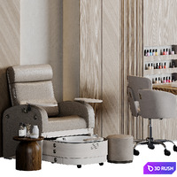 Pedicure and manicure area in the beauty salon 02 3D Model Vray, Corona