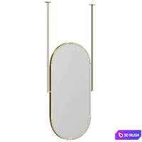 Mirror on the bar 3D Model Vray, Corona