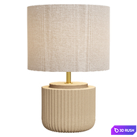 Natural Cole Table Lamp 3D Model Corona