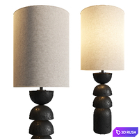 Aska Small Table Lamp 3D Model Vray, Corona